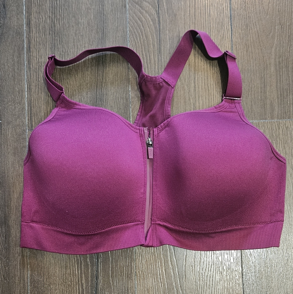 Victoria Secret Seamless Air High Impact Sports Bra Large DD Pink